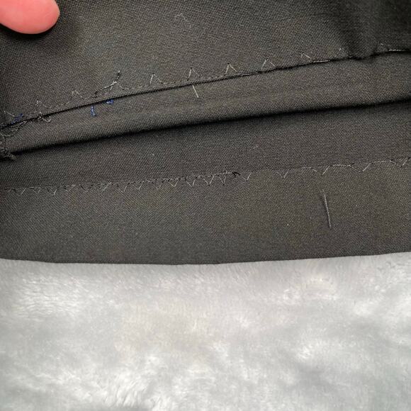 Ann Taylor Dress Pants Womens 6 Black Flat Front Mid-rise 30" Inseam Office - Picture 4 of 14